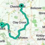 Matlock to Chesterfield Cycle Route Map